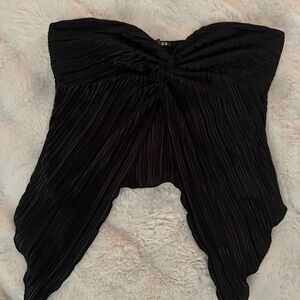 Black Strapless Top
